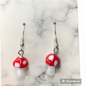 Mushroom earrings